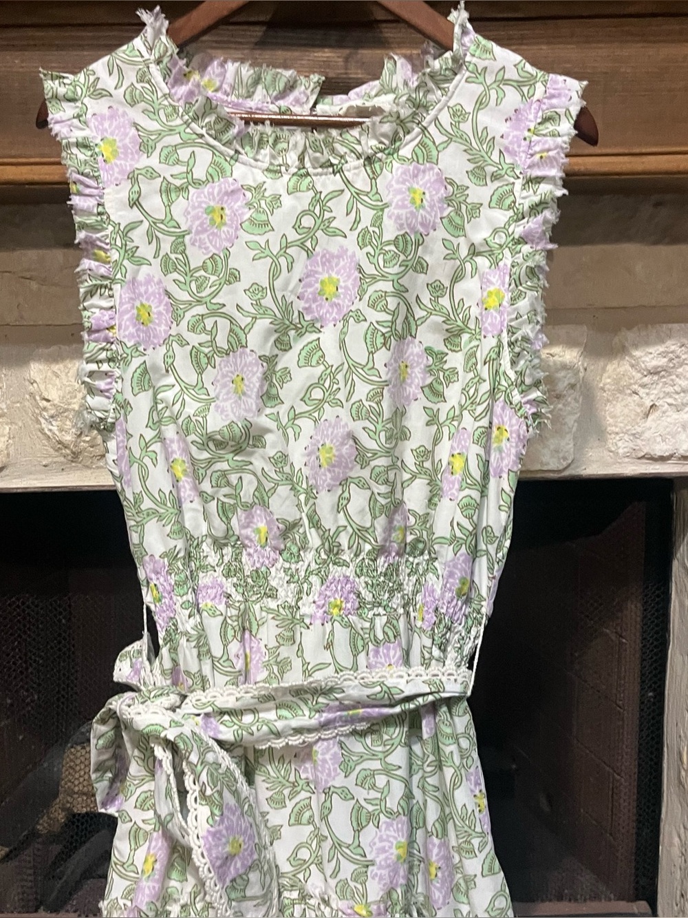 Roller Rabbit Daphne Naoki Floral Cotton Silk Dress XL - Picture 4 of 16